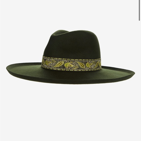 Green Flat Brimmed hat: Lack of Color brand - Picture 1 of 6